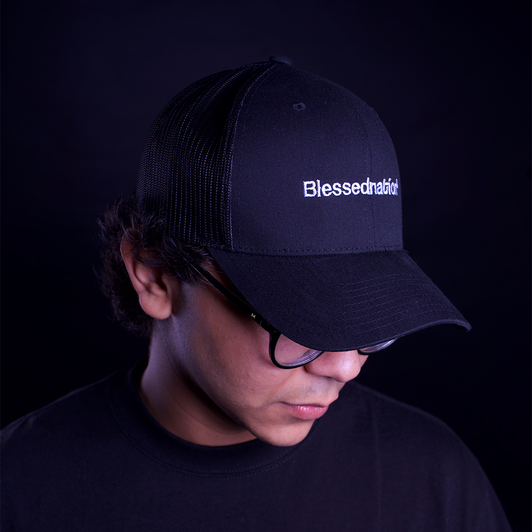 Basic Logo Black Trucker Cap